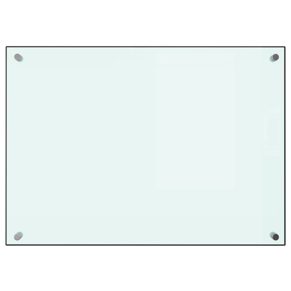 Protección salpicaduras cocina vidrio templado blanco 70x50 cm M 2