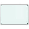 Protección salpicaduras cocina vidrio templado blanco 70x50 cm 2