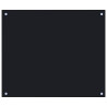 Protección salpicaduras cocina vidrio templado negro 70x60 cm 2
