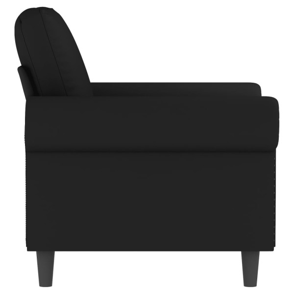 Sillón de terciopelo negro 60 cm M 4