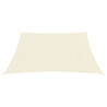 Toldo de vela crema HDPE 160 g/m² 6x6 m 2