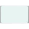 Protección salpicaduras cocina vidrio templado blanco 80x50 cm 2