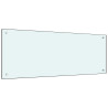 Protección salpicaduras cocina vidrio templado blanco 100x40 cm 1