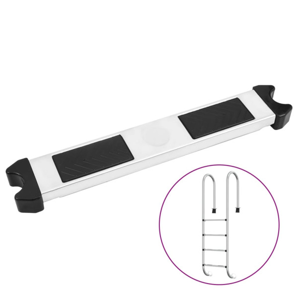 Peldaño para escalera piscina acero inoxidable 304 50x9x3.5 cm M 5