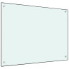 Protección salpicaduras cocina vidrio templado blanco 80x60 cm 1
