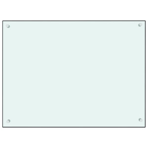 Protección salpicaduras cocina vidrio templado blanco 80x60 cm H