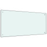 Protección salpicaduras cocina vidrio templado blanco 100x50 cm 1
