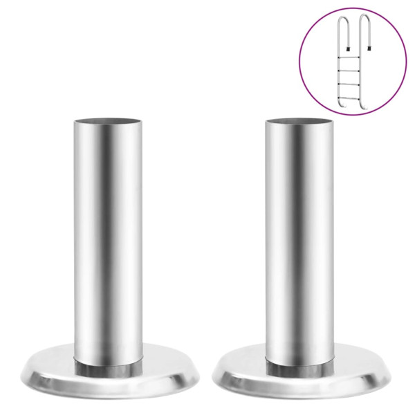 Suportes p/ corrimão de escada piscina 2 pcs aço inoxidável 304 M 4