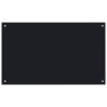 Protección salpicaduras cocina vidrio templado negro 100x60 cm 2