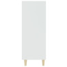 Aparador de madera contrachapada blanco 69.5x32.5x90 cm 4