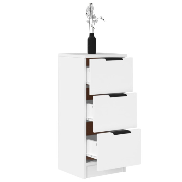 Aparadores 2 uds madera contrachapada blanco 30x30x70 cm M 5