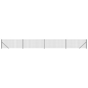 Cerca de alambre con brida gris antracita 0.8x10 m H