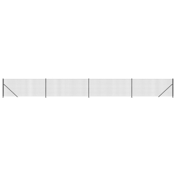 Cerca de malha de arame com flange 0.8x10 m antracite M 2