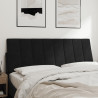 Cabecero de cama acolchado terciopelo negro 140 cm 3