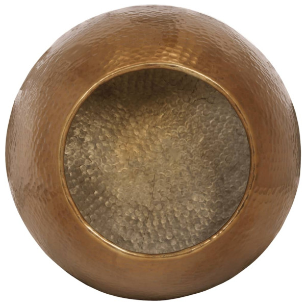 Mesa de centro em alumínio martelado Ø 50x30 cm bronze M 5