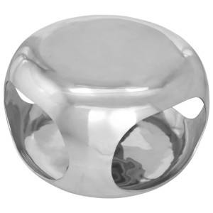 Mesa de centro 50x50x30 cm alumínio prateado H