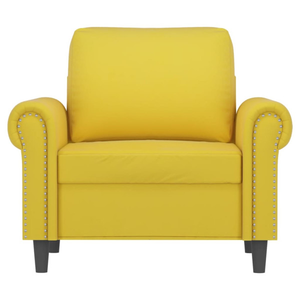 Poltrona 60 cm veludo amarelo M 3