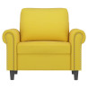 Sillón de terciopelo amarillo 60 cm 3