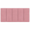 Almofadão de cabeceira 100 cm veludo rosa 5