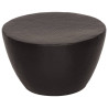 Mesa de centro aluminio martillado latón negro Ø 50x30 cm 1