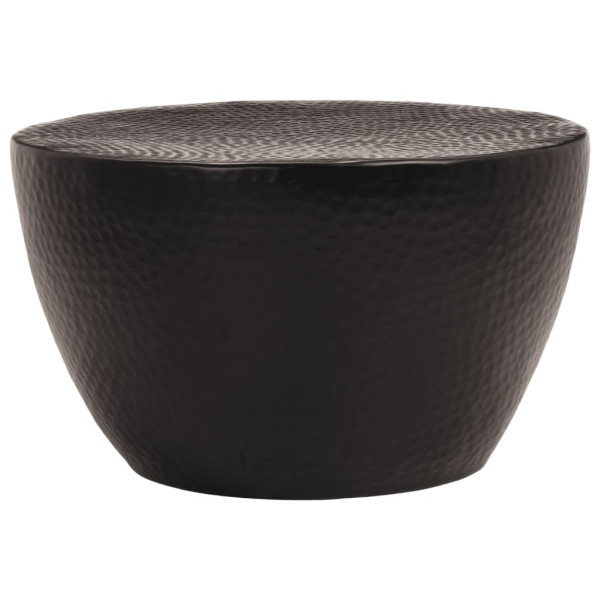 Mesa de centro em alumínio martelado Ø 50x30 cm preto M 2