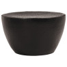 Mesa de centro em alumínio martelado Ø 50x30 cm preto 2