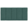 Cabecero de cama acolchado terciopelo verde oscuro 100 cm 5