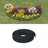 Borduras de jardín 2 uds polietileno negro 10 m 10 cm 1