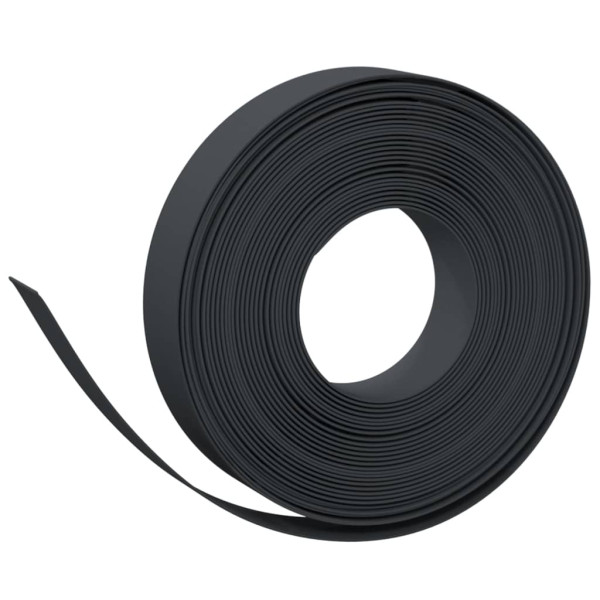 Bordas de jardim 5 pcs 10 m 10 cm polietileno preto M 3