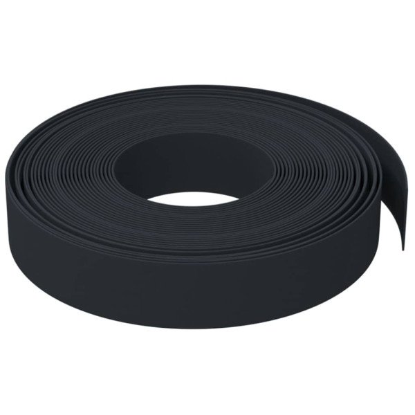 Bordas de jardim 5 pcs 10 m 10 cm polietileno preto M 4