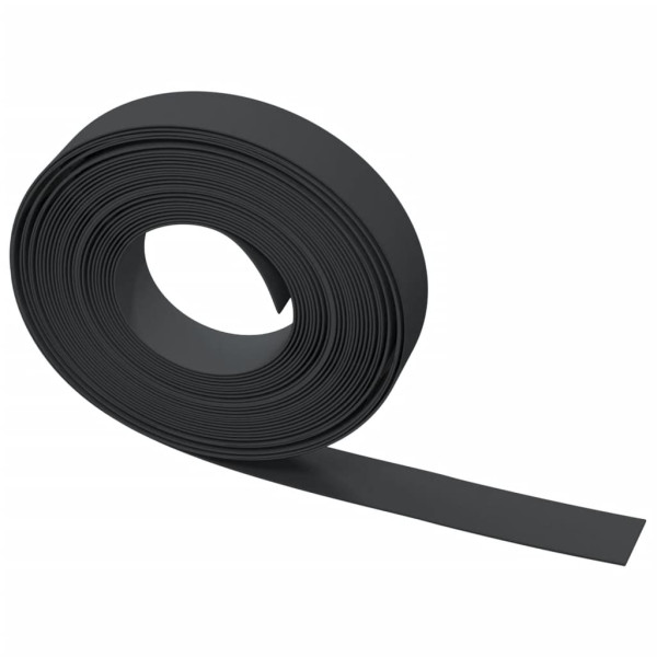 Bordas de jardim 5 pcs 10 m 10 cm polietileno preto M 5