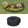 Bordas de jardim 2 pcs 10 m 20 cm polietileno preto 1