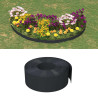 Borduras de jardín 5 uds polietileno negro 10 m 20 cm 1
