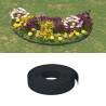 Borda de jardim 10 m 10 cm polietileno preto 1