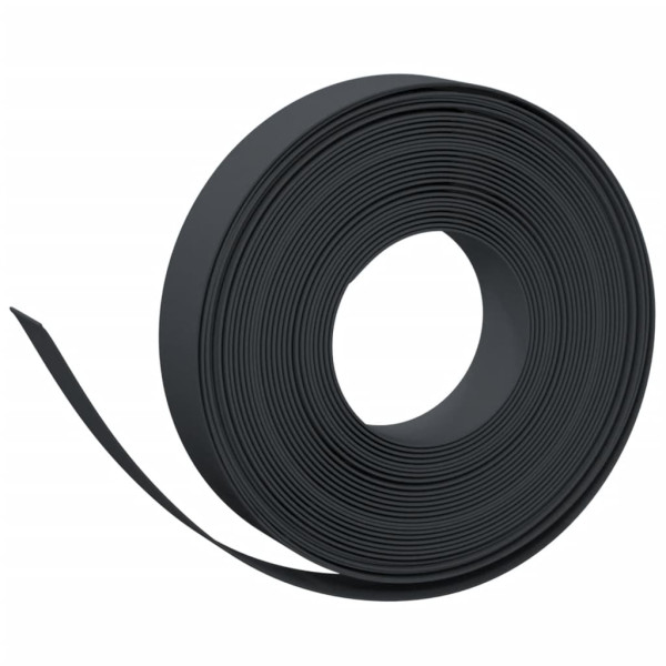 Borda de jardim 10 m 10 cm polietileno preto M 2