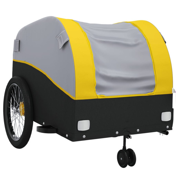 Remolque para bicicleta hierro negro y amarillo 45 kg M 4