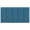 Cabecero de cama acolchado terciopelo azul 80 cm 5