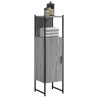 Armario de baño madera de ingeniería gris Sonoma 33x33x120.5 cm 1
