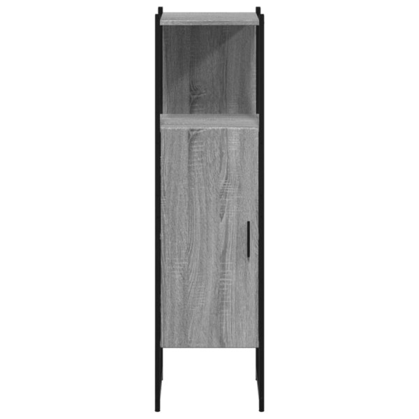 Armario de baño madera de ingeniería gris Sonoma 33x33x120.5 cm M 5