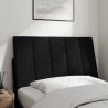 Cabecero de cama acolchado terciopelo negro 80 cm 3