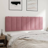 Cabecero de cama acolchado terciopelo rosa 120 cm 4