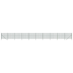 Cerca de malha de arame 1.4x25 m aço galvanizado verde H