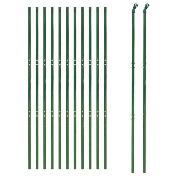 Cerca de alambre de acero galvanizado verde 1.4x25 m M 3