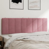 Cabecero de cama acolchado terciopelo rosa 160 cm 1