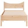 Estructura de cama madera maciza de pino 90x200 cm 4
