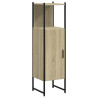 Armario de baño madera ingeniería roble Sonoma 33x33x120.5 cm 2