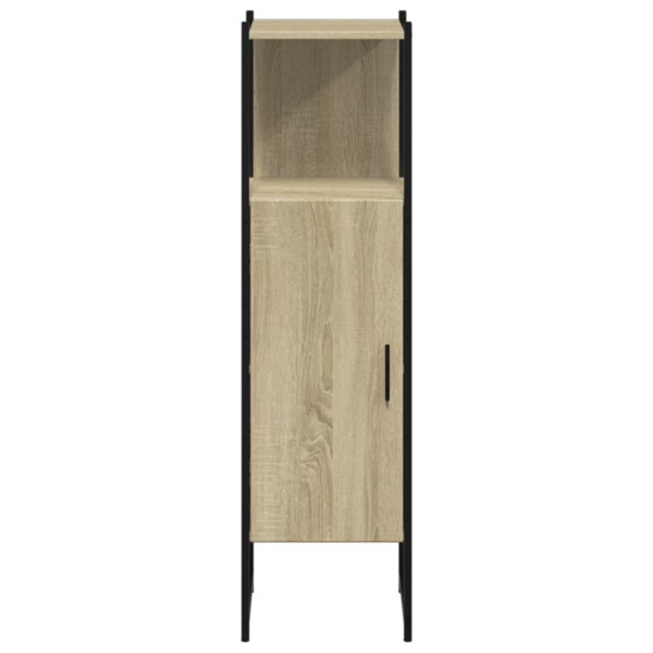 Armario de baño madera ingeniería roble Sonoma 33x33x120.5 cm M 5