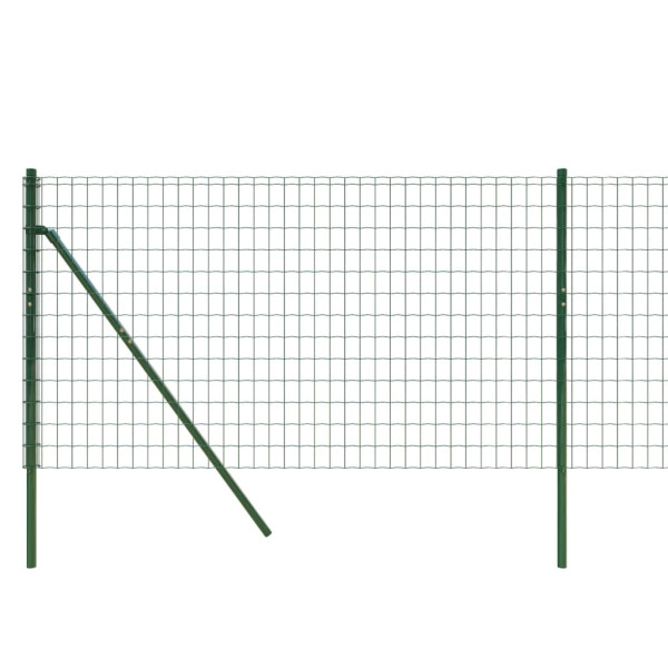 Cerca de alambre de acero galvanizado verde 0.8x25 m M 4