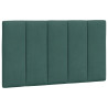 Cabecero de cama acolchado terciopelo verde oscuro 80 cm 2