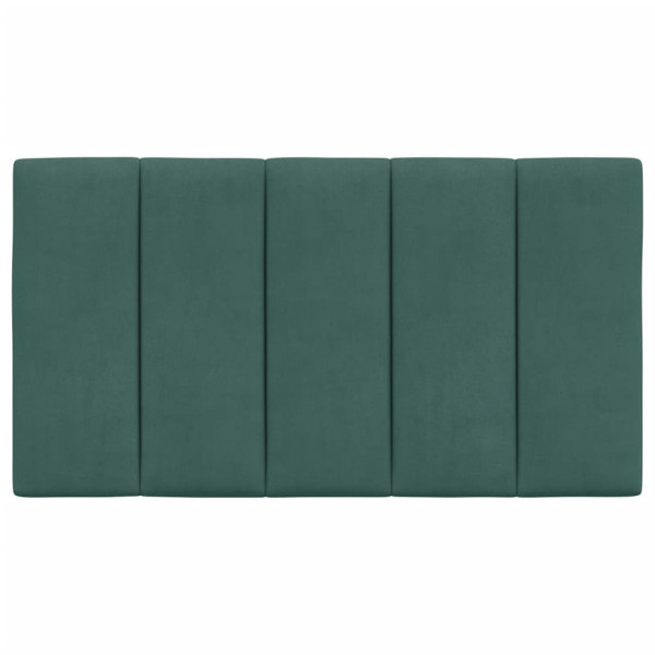 Almofadão de cabeceira 80 cm veludo verde-escuro M 5